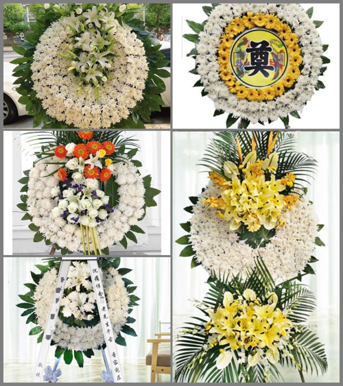 四川成都郫都区团结镇石桥村花圈速递